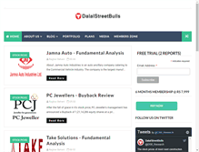 Tablet Screenshot of dalalstreetbulls.com